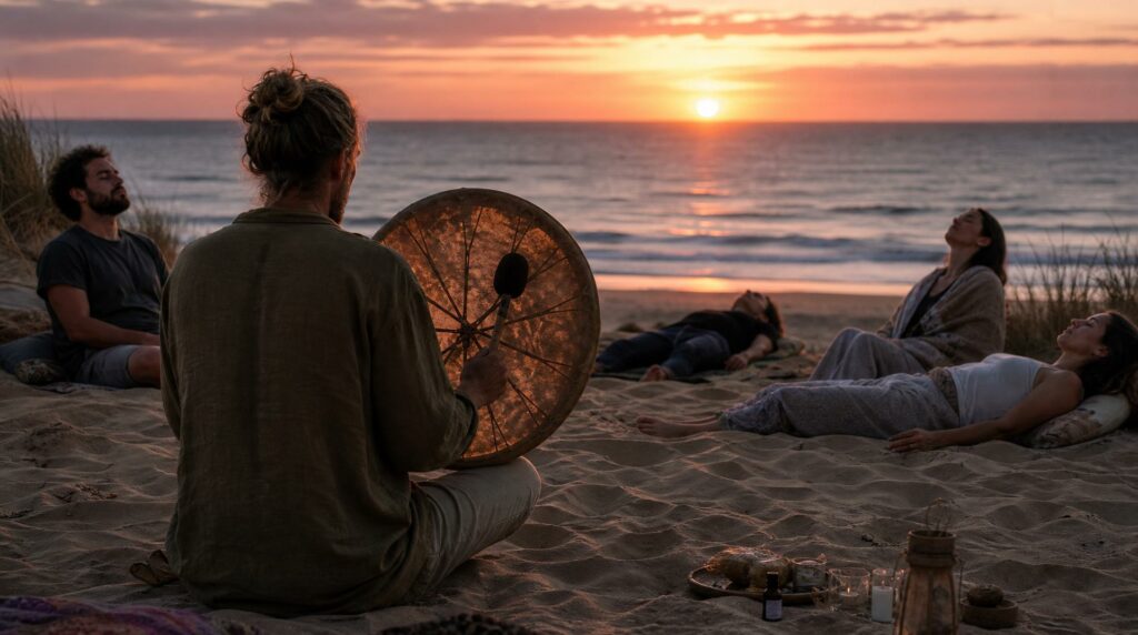 Méditation Guidée au Tambour en Vendée : Voyage Sonore et Connexion Profonde